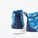 Classic High Top (Kids) - Blue Sharks