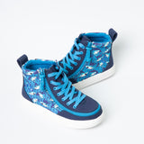 Classic High Top (Toddler) - Blue Sharks