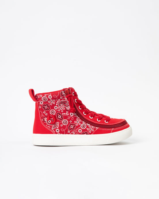 Classic High Top (Womens) - Red Paisley