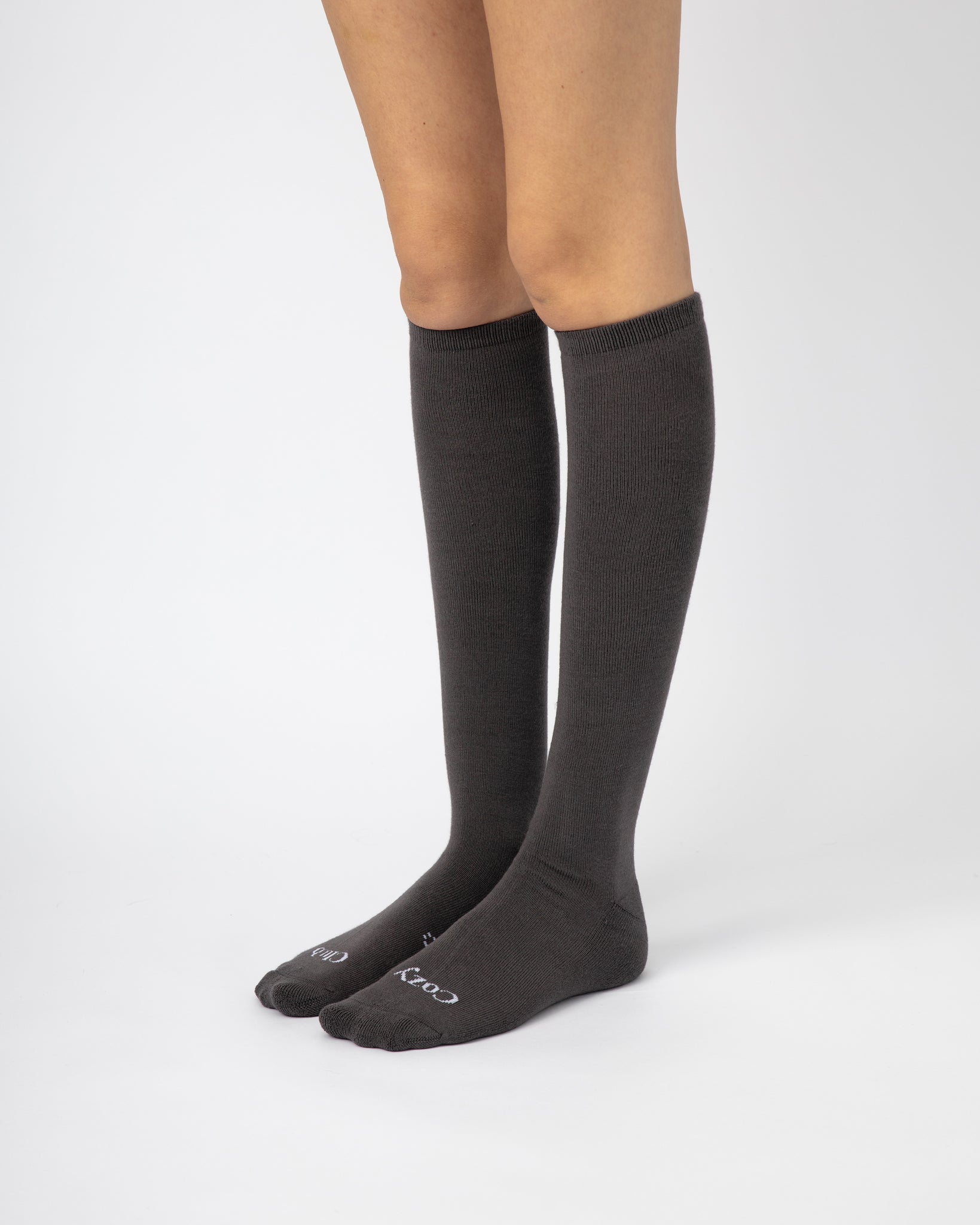 Everyday Knee-High Seamless Feel Sock (Adults) - Charcoal