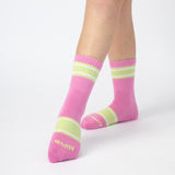 Active Crew Seamless Feel Socks 4 Pack (Kids) - Sugar Pink Multi