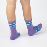 Active Crew Seamless Feel Socks (Kids) - Ultraviolet