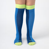Everyday Knee-High Seamless Feel Socks 4 Pack (Kids) - Marine Blue Colourblock/Midnight