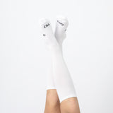 Everyday Knee-High Seamless Feel Socks 4 Pack (Kids) - White