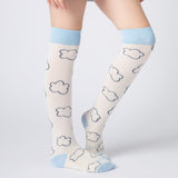 Everyday Knee-High Seamless Feel Socks 4 Pack (Kids) - Cloud Multi