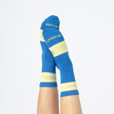 Active Crew Seamless Feel Socks (Kids) - Marine Blue