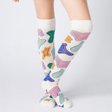 Everyday Knee-High Seamless Feel Socks 4 Pack (Kids) - Birthday/White