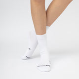 Loose Top Crew Seamless Feel Sock (Adults) - White