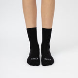 Everyday Crew Seamless Feel Sock 4 Pack (Adults) - Black