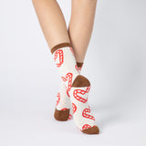 Everyday Crew Seamless Feel Sock (Adults) - Candy Cane