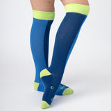 Everyday Knee-High Seamless Feel Socks 4 Pack (Kids) - Black/Marine Blue