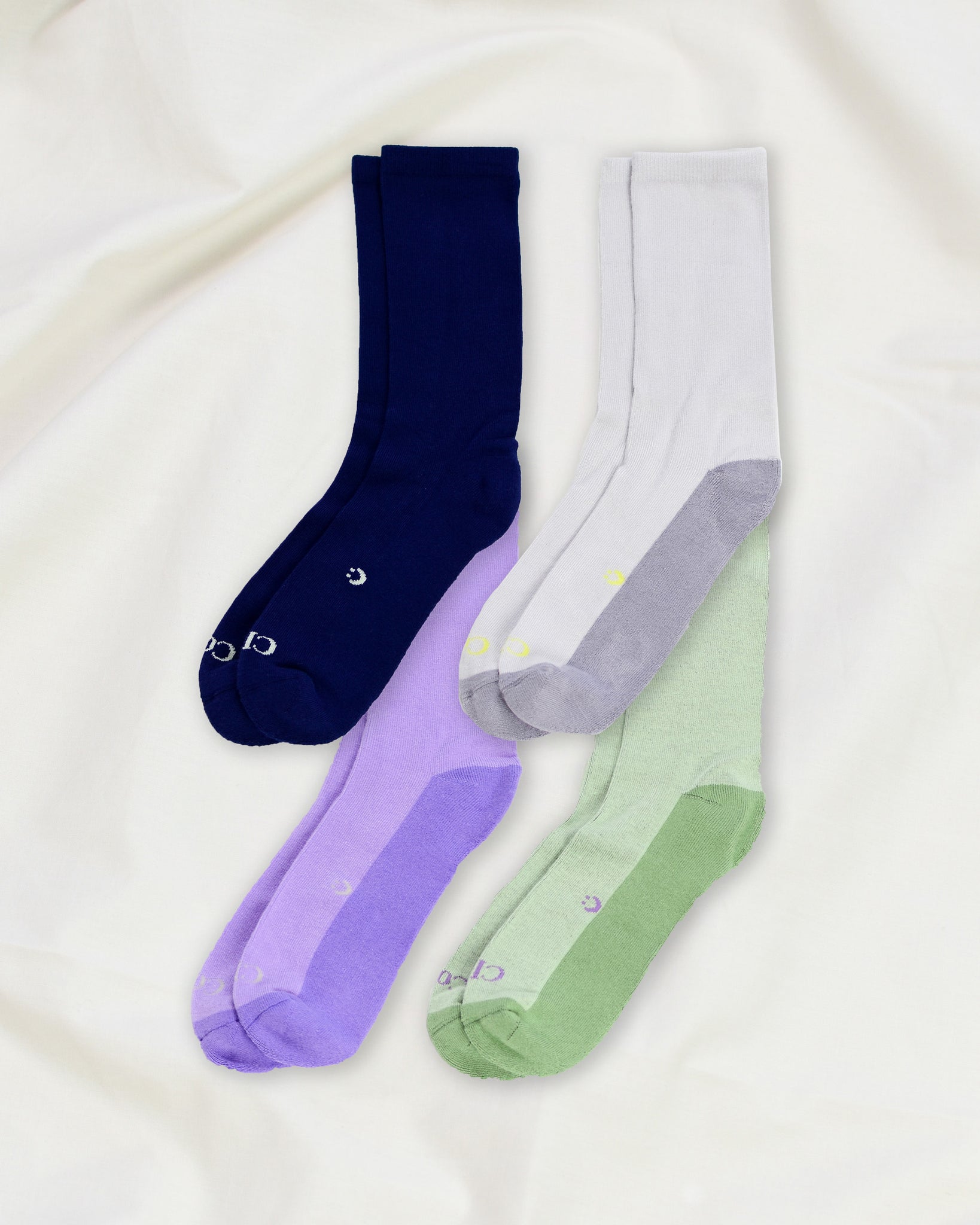 Everyday Crew Seamless Feel Sock 4 Pack (Adults) - Multi