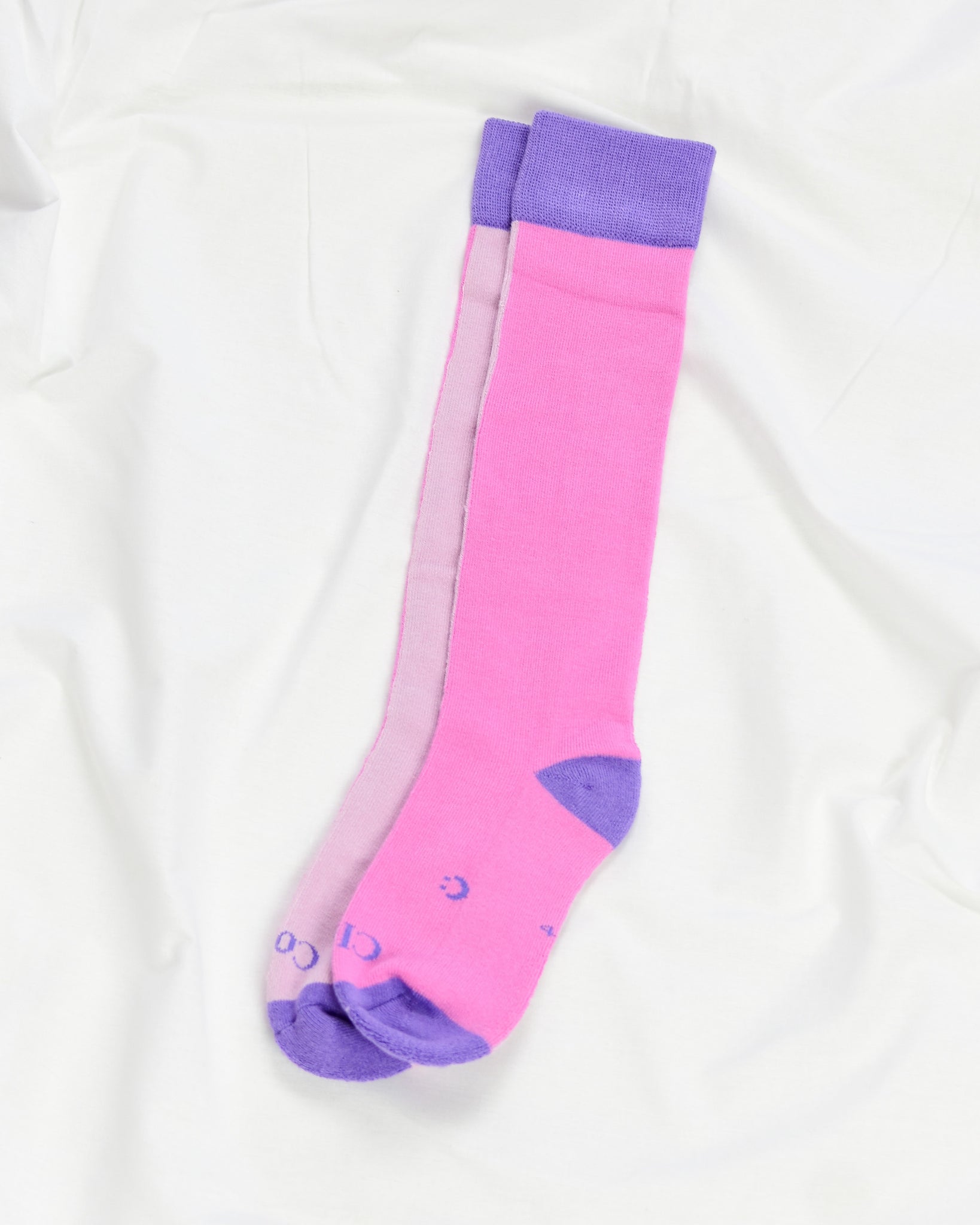 Everyday Knee-High Seamless Feel Socks (Kids) - Sugar Pink Colourblock