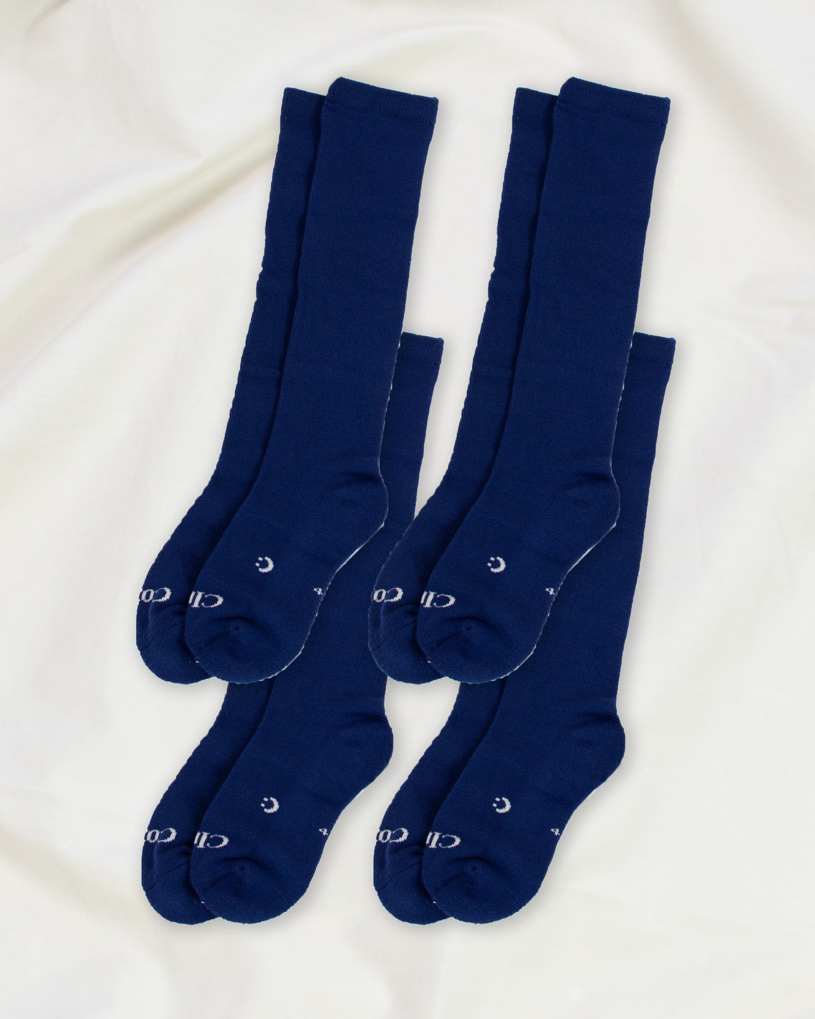 Everyday Knee-High Seamless Feel Sock 4 Pack (Adults) - Midnight Blue