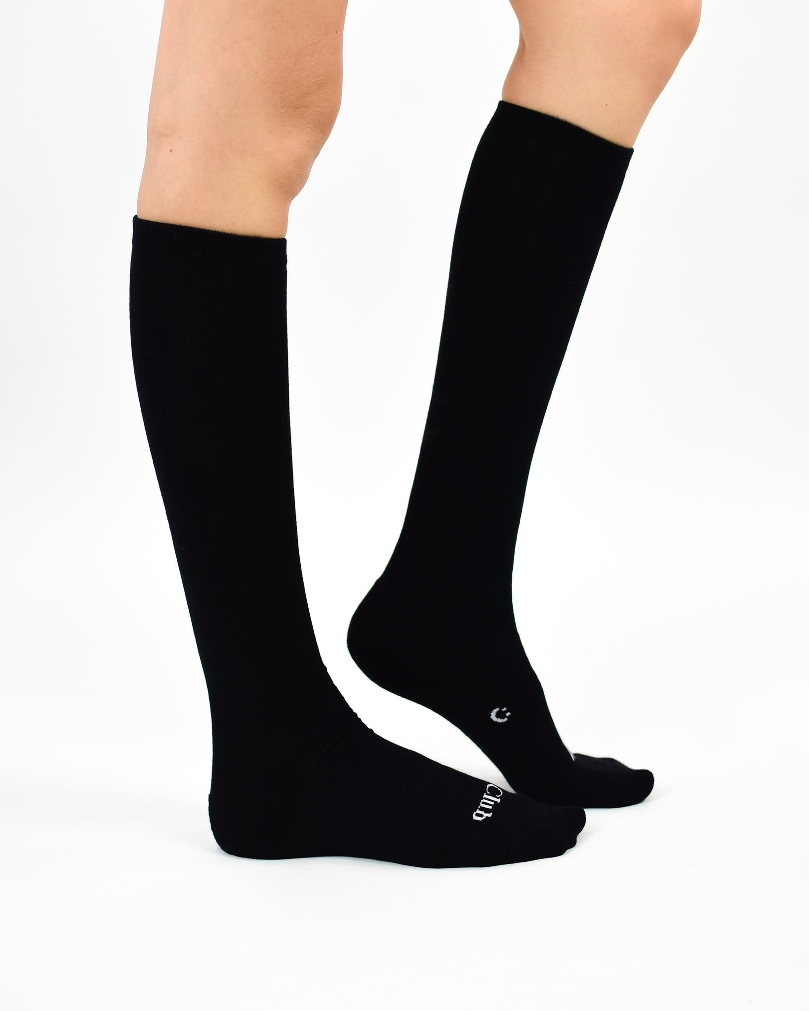 Everyday Knee-High Seamless Feel Sock 4 Pack (Adults) - Black