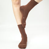 Loose Top Crew Seamless Feel Sock 4 Pack (Adults) - Rust