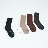 Loose Top Crew Seamless Feel Sock 5 Pack (Adults) - Neutrals