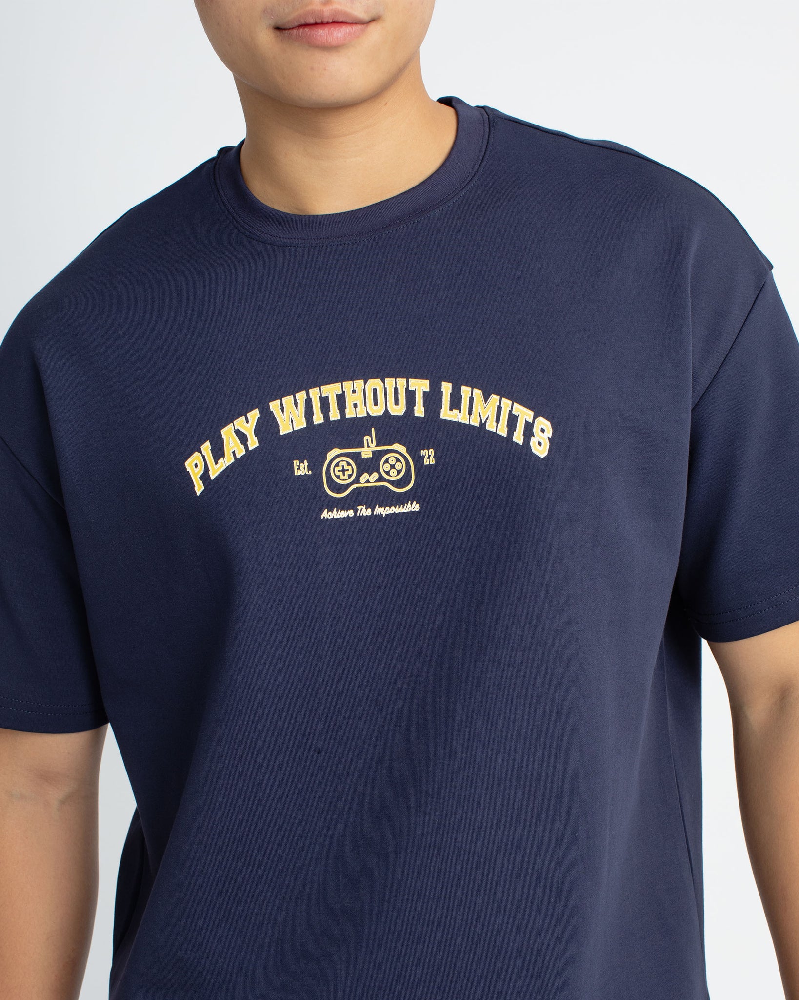 Play Without Limits Gaming Tee - Navy