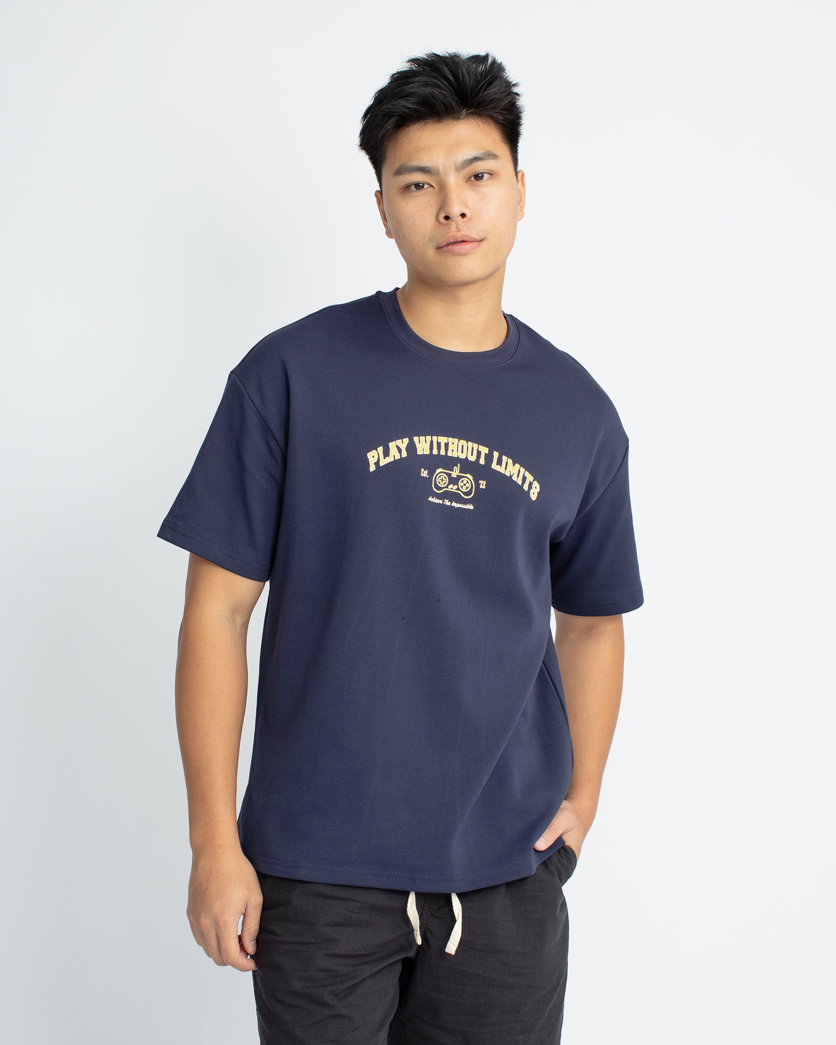 Play Without Limits Gaming Tee - Navy