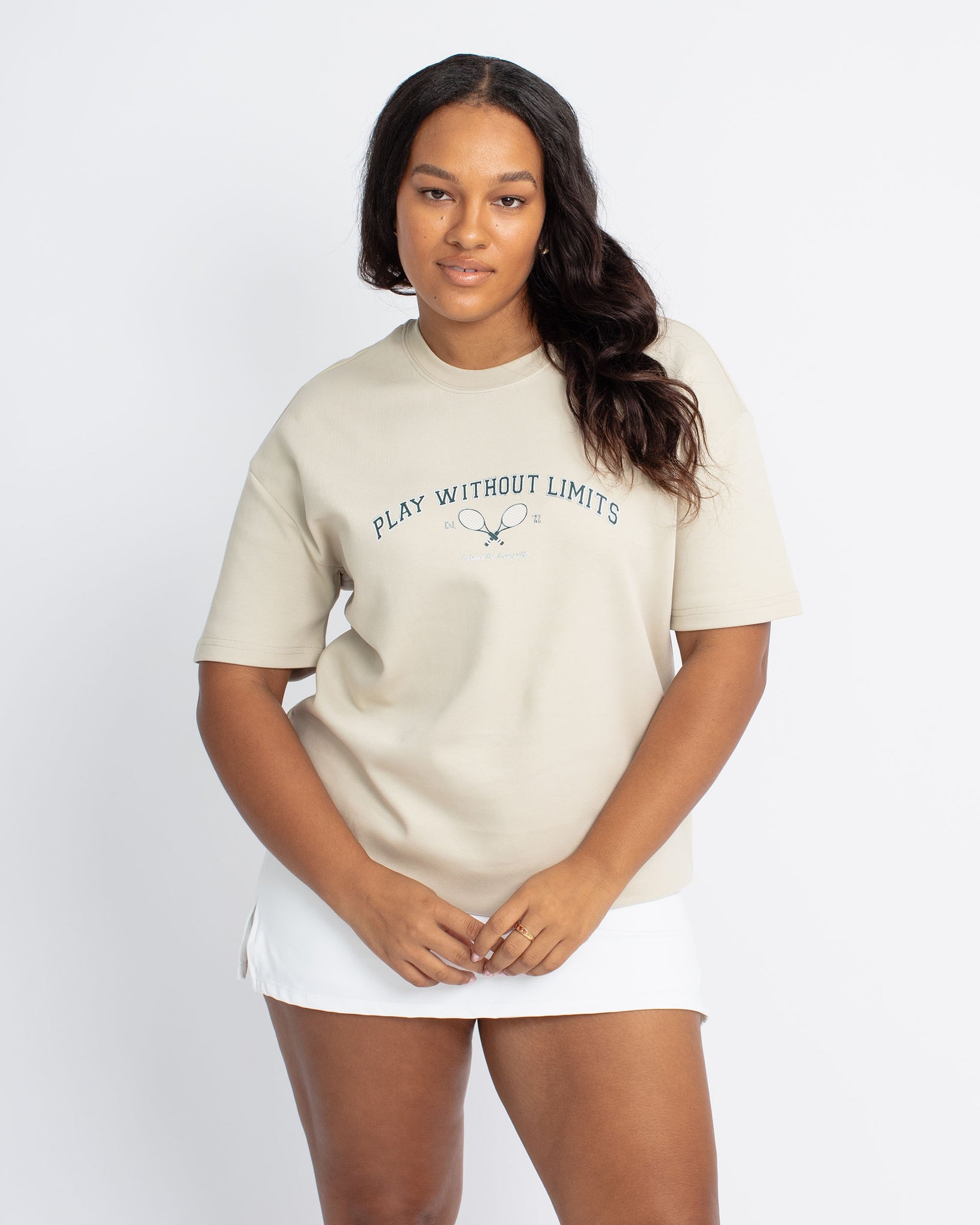 Play Without Limits Tennis Tee - Pebble