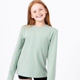 RepelTek Classic Long Sleeve T-Shirt (Kids) - Smoke Green