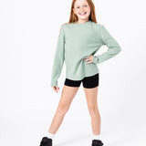 RepelTek Classic Long Sleeve T-Shirt (Kids) - Smoke Green