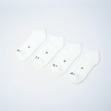 Everyday Ankle Seamless Feel Sock 4 Pack (Adults) - White
