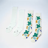 Everyday Knee-High Seamless Feel Socks 4 Pack (Kids) - Birthday/White