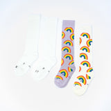 Everyday Knee-High Seamless Feel Socks 4 Pack (Kids) - Rainbow Multi