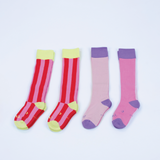 Everyday Knee-High Seamless Feel Socks 4 Pack (Kids) -  Candy Stripe Multi