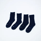 Loose Top Crew Seamless Feel Sock 4 Pack (Adults) - Midnight Blue