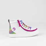 Classic High Top (Kids) - White Rainbow