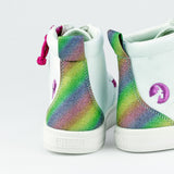 Classic High Top (Kids) - White Rainbow