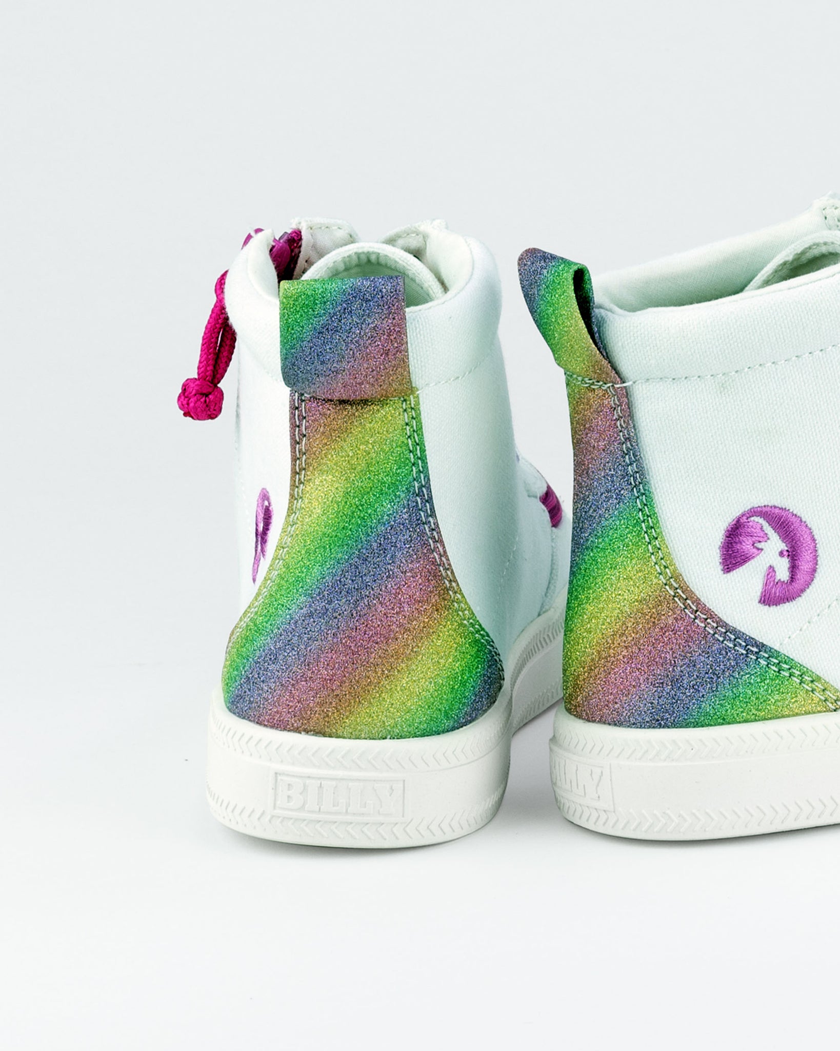 Classic High Top (Toddler) - White Rainbow