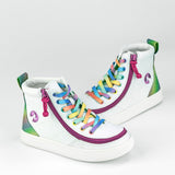 Classic High Top (Kids) - White Rainbow
