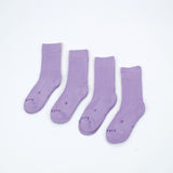 Loose Top Crew Seamless Feel Sock 4 Pack (Adults) - Lilac Breeze