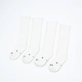 Everyday Knee-High Seamless Feel Socks 4 Pack (Kids) - White