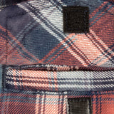 Glen Hooded Shirt - Red/Indigo Plaid