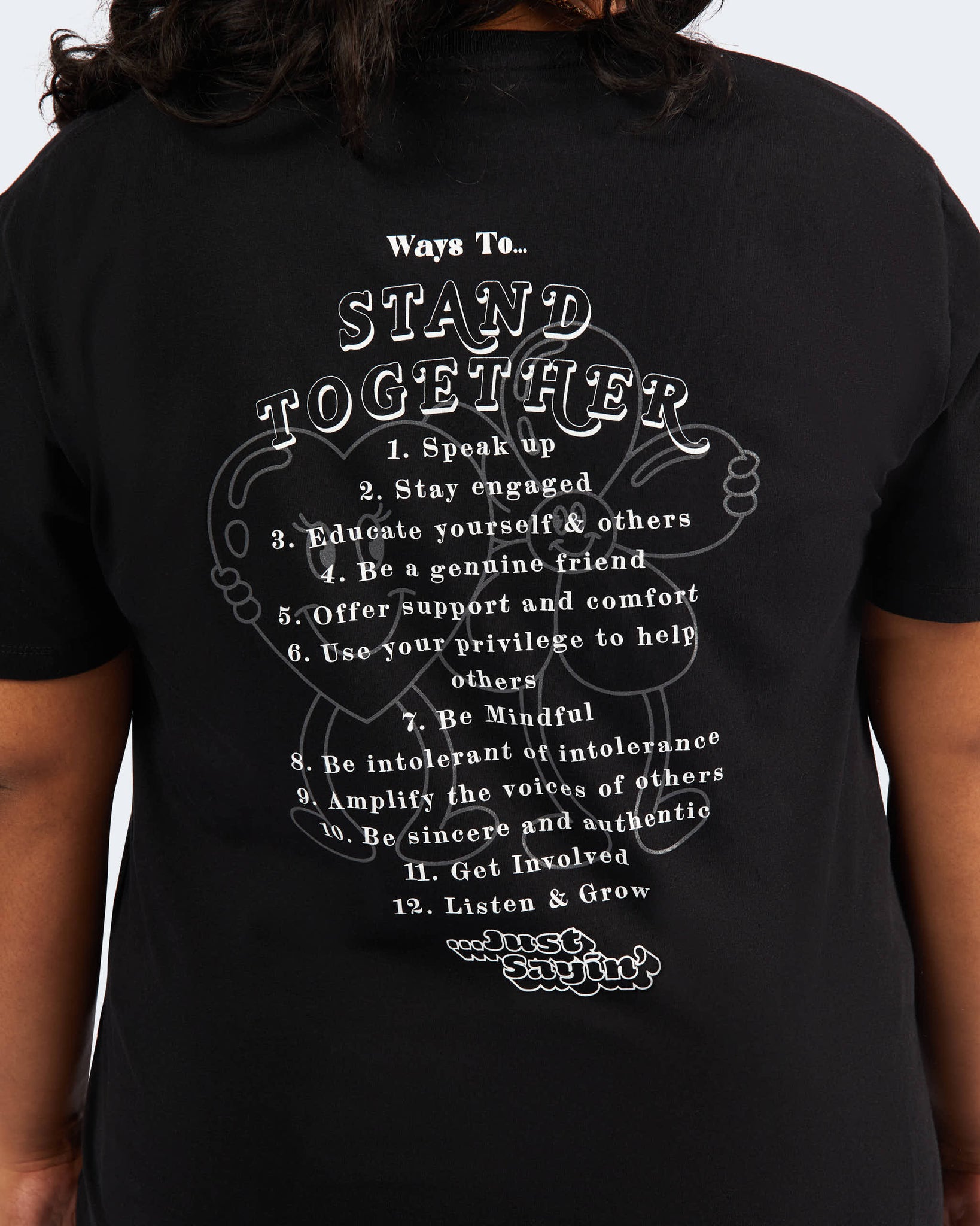 Ways to Stand Together Tee - Black & White
