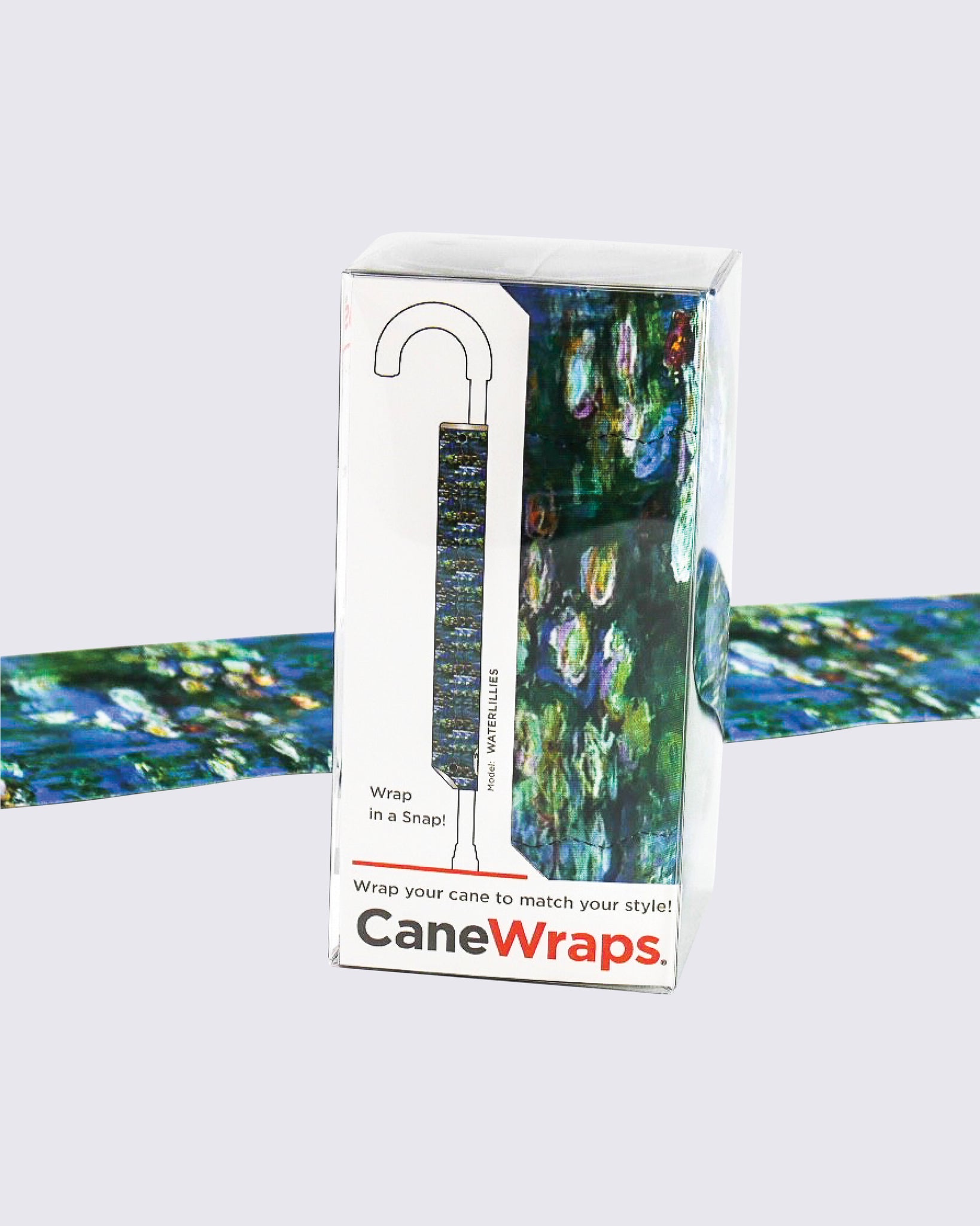 Cane Wrap - Waterlillies