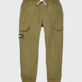 Drake Woven Cargo Jogger (Boys) - Wild Olive