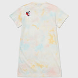 Tie Dye Tee Knit Dress (Girls) - Milky Way