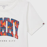 Tropical Varsity Tee (Kids) - Fresh White