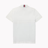 Block Stripe Polo (Mens) - Blue/ White/Red