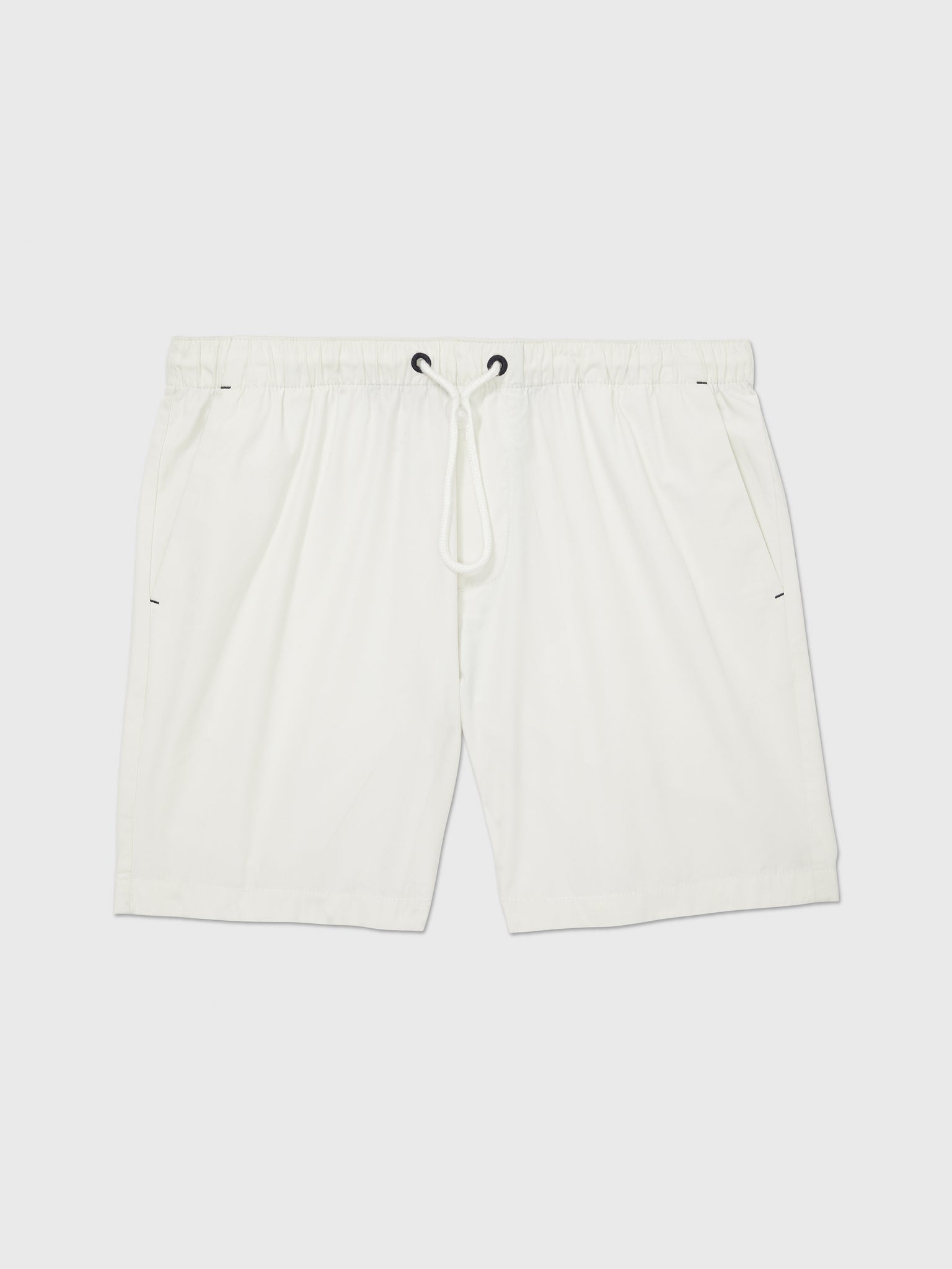Crew Pull On Shorts (Mens) -White Suede