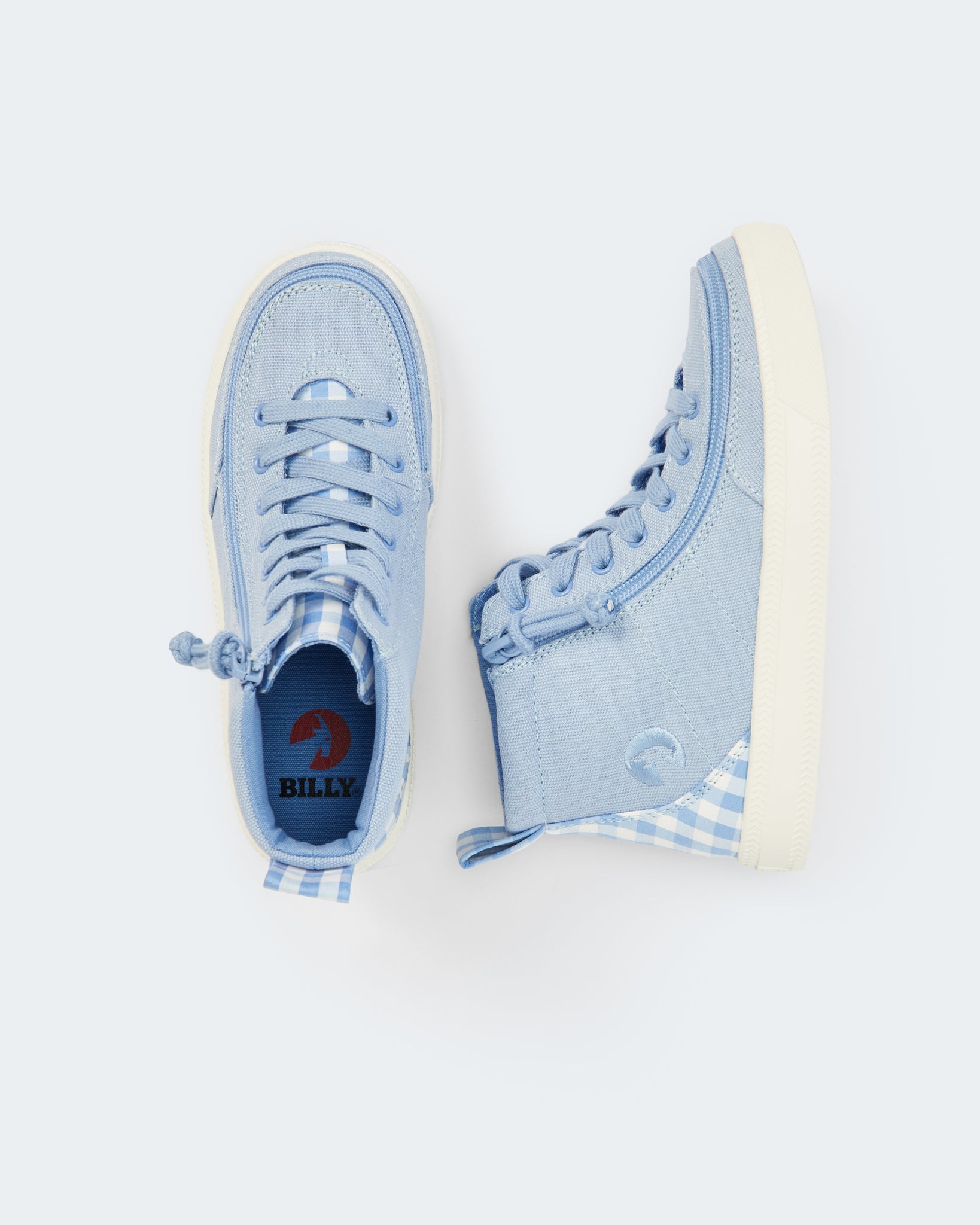 Classic High Top (Toddler) - Blue Gingham