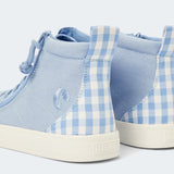 Classic High Top (Kids) - Blue Gingham