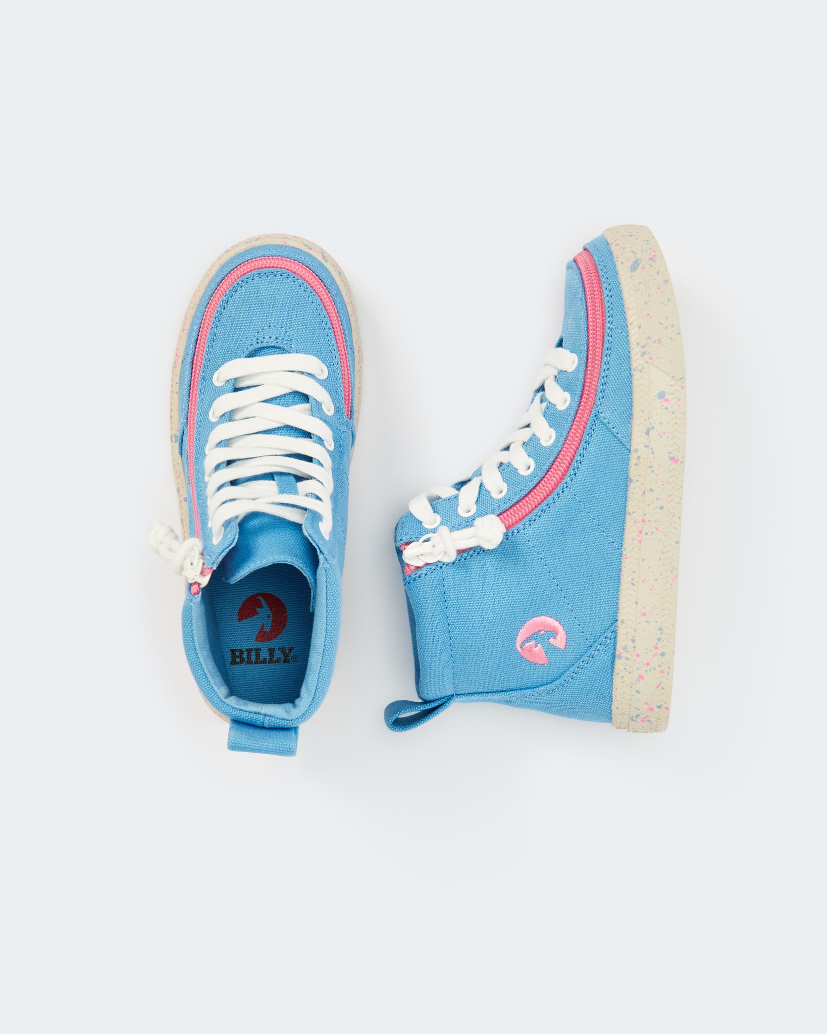 Classic High Top (Kids) - Blue/Pink Speckle