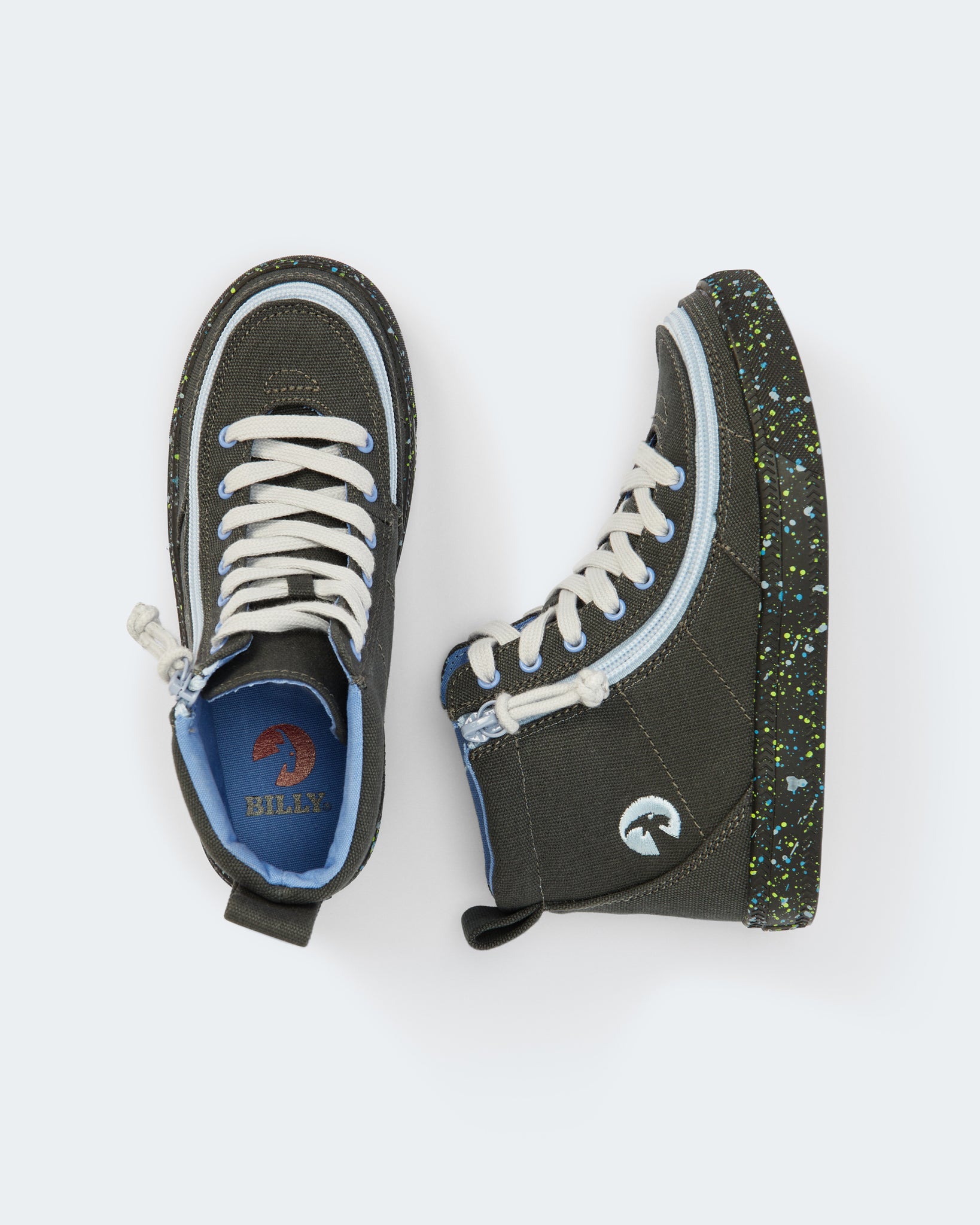 Classic High Top (Toddler) - Charcoal/Blue Speckle