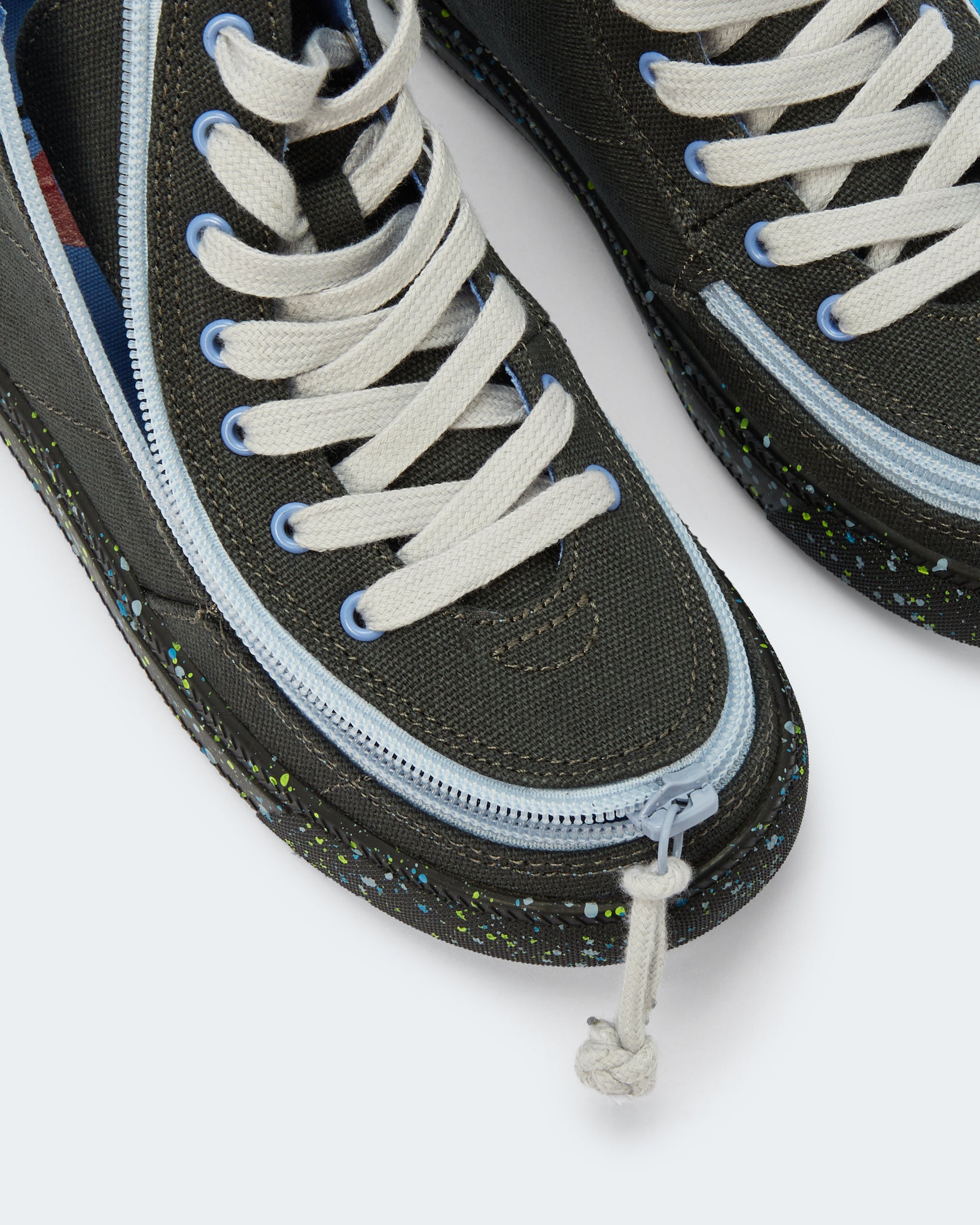 Classic High Top (Kids) - Charcoal/Blue Speckle